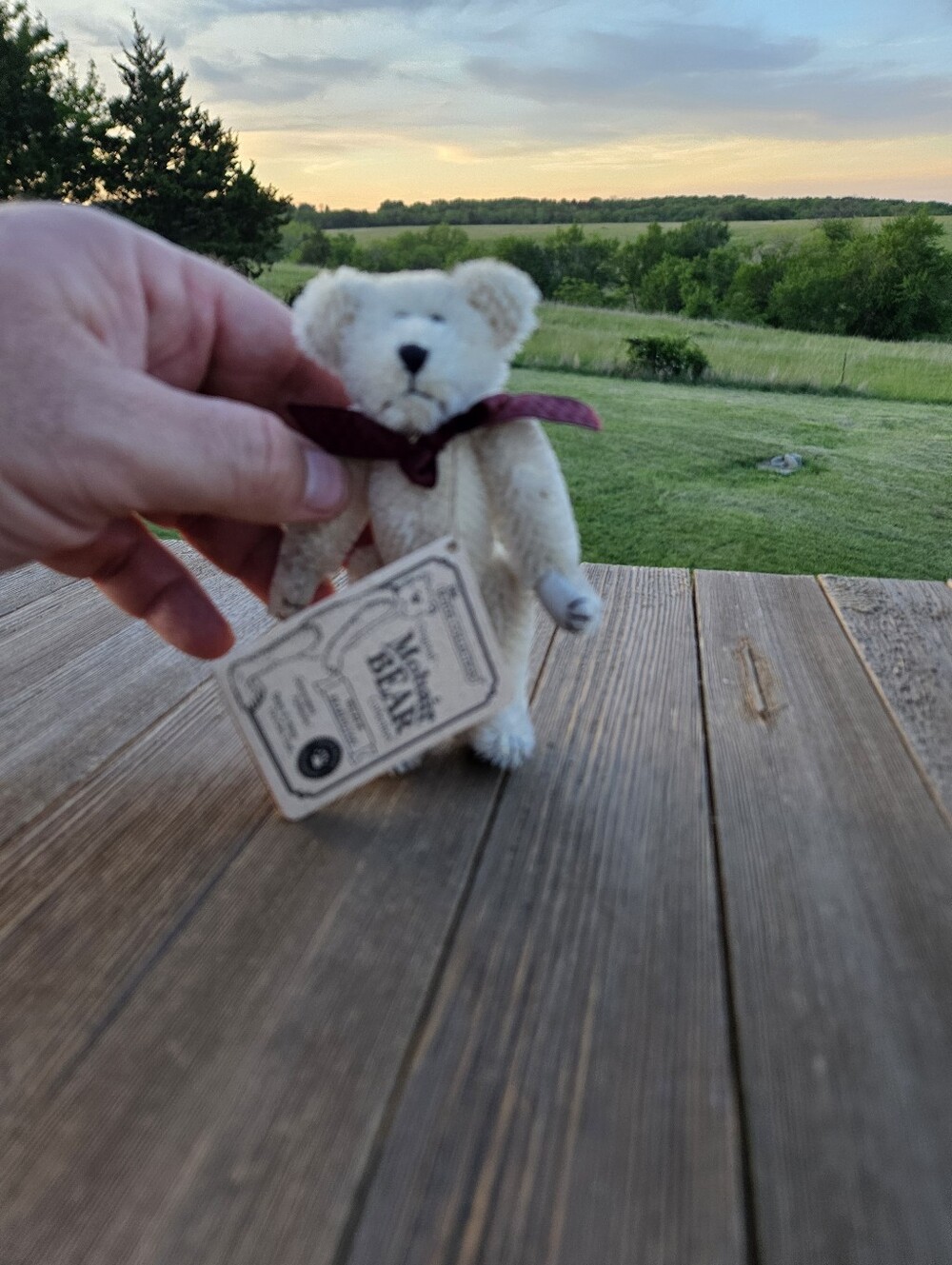 Boyds Bears Wilbur Bearington Mohair Collection White 4.5" Jointed Plush...